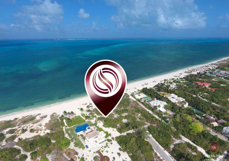 Beachfront land in Playa Mujeres, 33 meters of beachfront, in Cancun, luxury amenities for sale